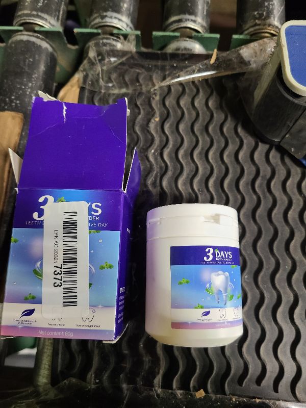 Photo 1 of 3 Days Tooth Powder Teeth Whitening Powder – Remineralizing Tooth Powder for Sensitive Teeth, Stain Remover, Tooth Polisher, Tooth Paint, Brightens and Strengthens Enamel in 5 Days