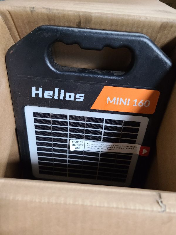 Photo 1 of 10 Miles Solar Electric Fence Charger with Day/Night Mode, 0.11J Portable Solar Fence Charger with Rechargeable Solar Panel for 24-Hour Uninterrupted Protection Electric Fence Energizer