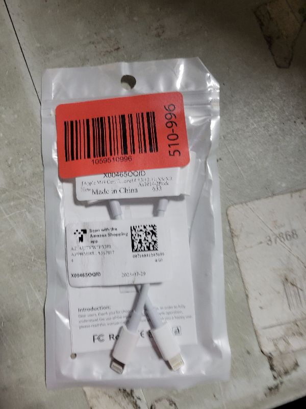 Photo 1 of [Apple MFi Certified] 2 Pack Lightning to 3.5mm Headphone Jack Adapter, 2 in 1 Headphone Adapter Aux Audio and Charger Adapter Dongle Cable Splitter Compatible with iPhone14/13/12/11/XS/XR