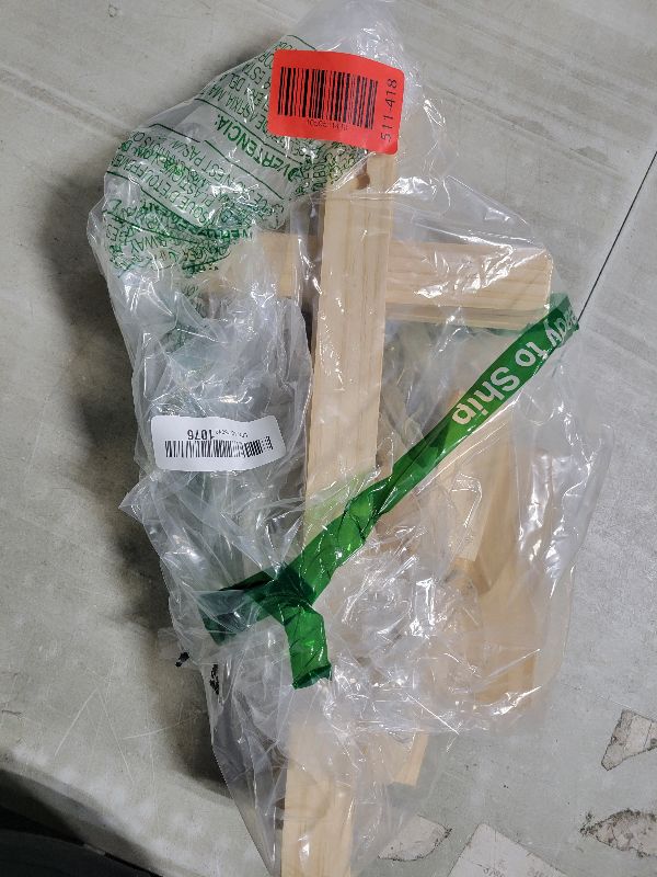 Photo 1 of 16 Inch 4 Pack Wood Cross Unfinished Wooden Crosses Unpainted Tabletop Cross for Crafts