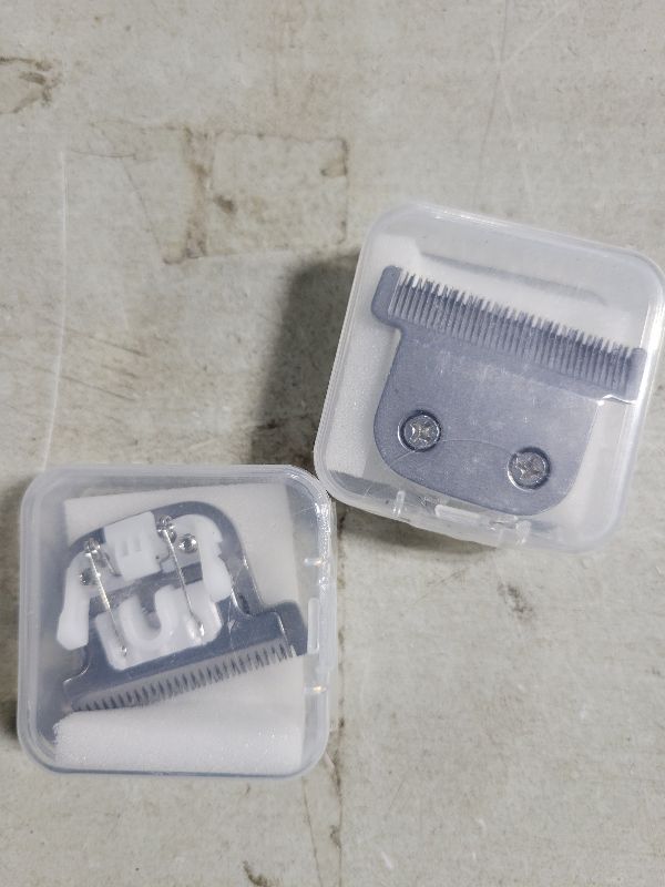 Photo 1 of 2 Pack 02144 Replacement Detachable T Blade Compatible with Wahl Trimmers 9864/9864SS/9686/9818A/9854L/9876L/9854 /WSS3L/SS2L etc - Japanese Stainless Steel 40mm Replacement Trimmer Blade #02144