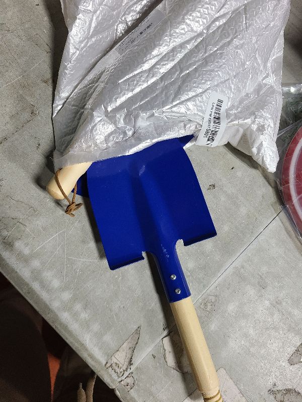Photo 1 of 2 Pack Beach Shovels for Kids, 27.2" Long Detachable Kids Shovel with Wood Handle Metal Spade Sand Shovels for Digging Sand Gardening Beach Play Tool for Kids Adults Gifts (Blue)