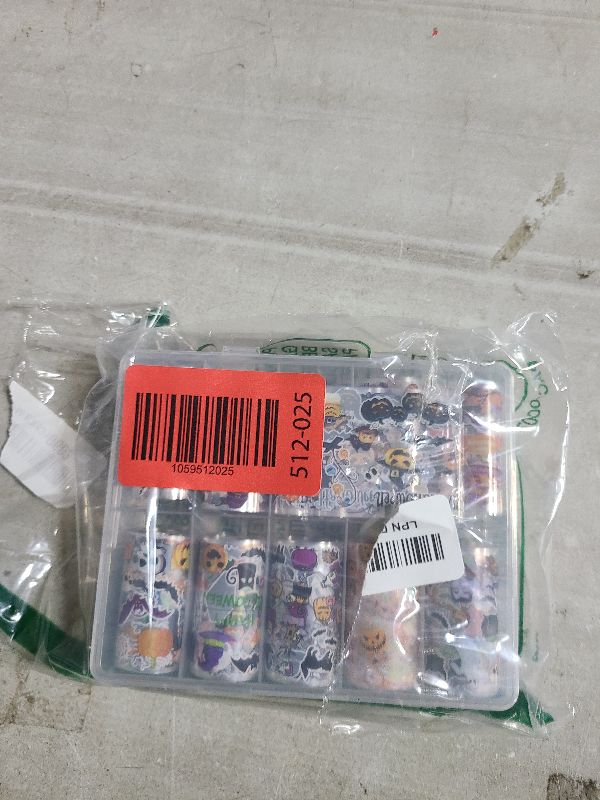 Photo 1 of 10 Rolls Halloween Nail Foil Transfer Stickers Decals, Kawaii Halloween Nail Polish Sheets Sky Starry Paper Transfer Foils Cartoon Pumpkin Skeleton Glue Women Manicure Nail Film Decorations