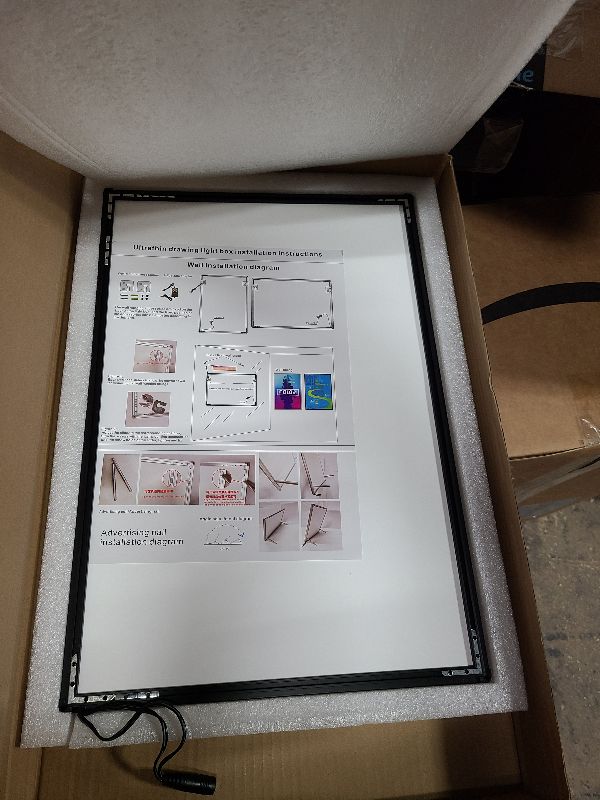 Photo 1 of 11x17 Tabletop LED Sign Holder Light Up Menu Board Backlit Poster Advertising Display Light Box for Restaurant, Bar, Hotel, Events, Store, Office, Wedding