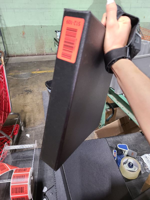 Photo 1 of 1 1/2" Binder Capacity - Round Ring Fastener(s) - Vinyl - Black - 1.02 lb - 1 / Each-28552-Office Supplies