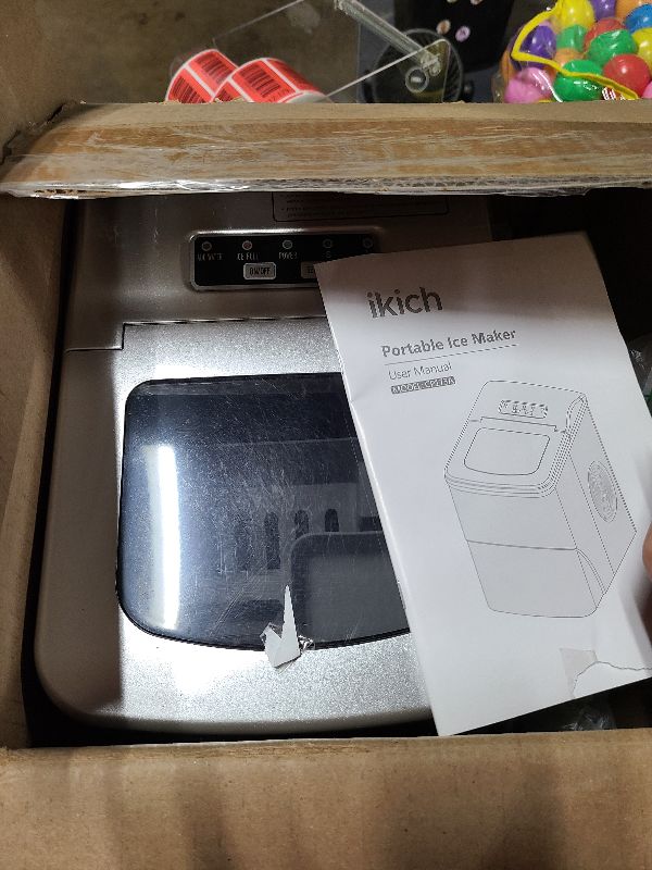 Photo 1 of Ikich EFIC189-Silver Compact Ice Maker, 26 lb