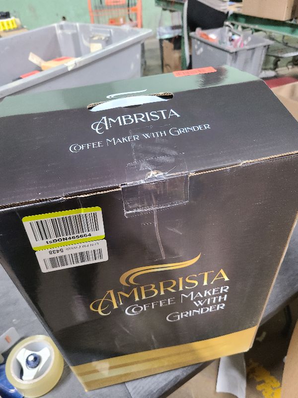 Photo 1 of 12-Cup Digital Drip Coffee Maker with Built-In Burr Grinder | Programmable Coffee Machine | Reusable Filter and Refillable Water Tank | Warming Plate with Glass Coffee Pot