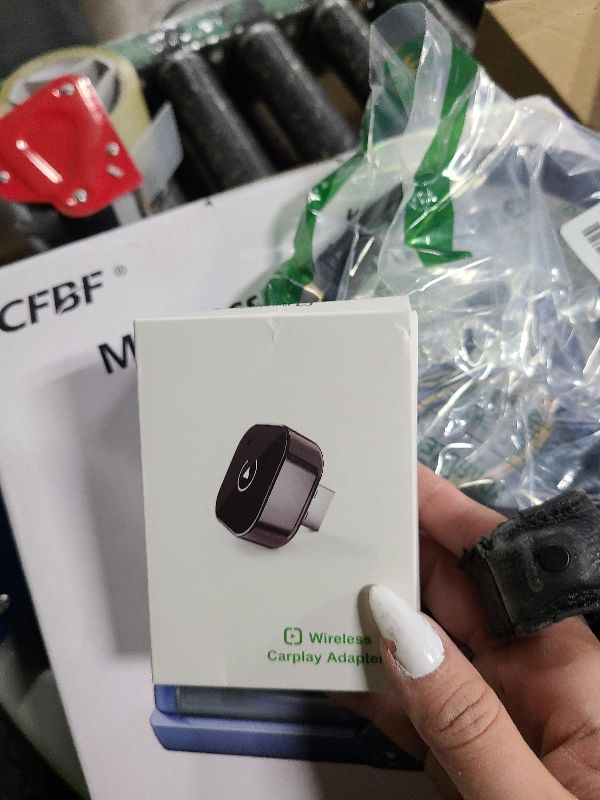 Photo 1 of 2-in-1 Wireless CarPlay & Android Auto Adapter, Plug & Play CarPlay Dongle Converts Wired to Wireless, Fast Auto-Connect, No Delay, Compact Design for iPhone & Android with USB/USB-C Port(Black)