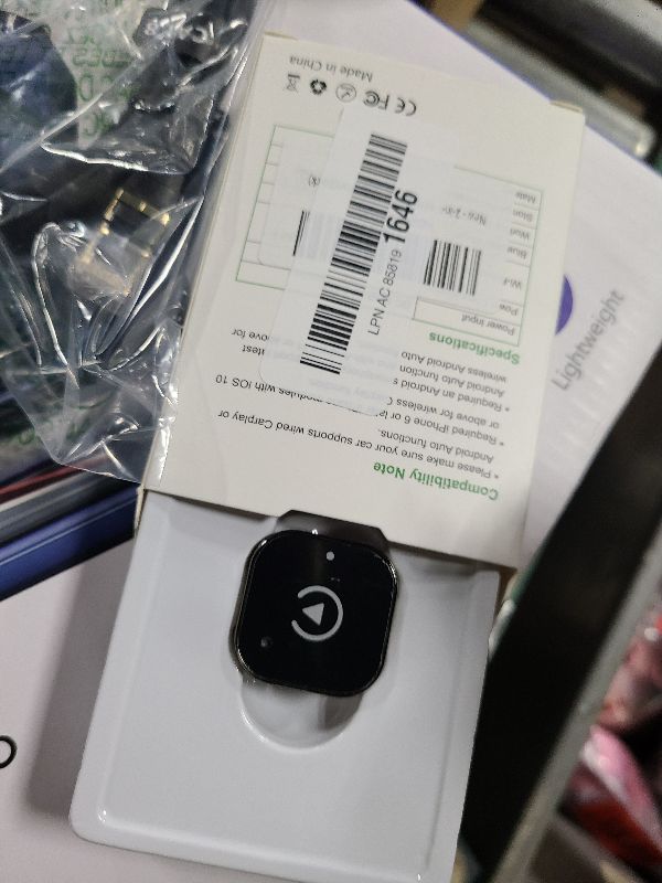 Photo 1 of 2-in-1 Wireless CarPlay & Android Auto Adapter, Plug & Play CarPlay Dongle Converts Wired to Wireless, Fast Auto-Connect, No Delay, Compact Design for iPhone & Android with USB/USB-C Port(Black)