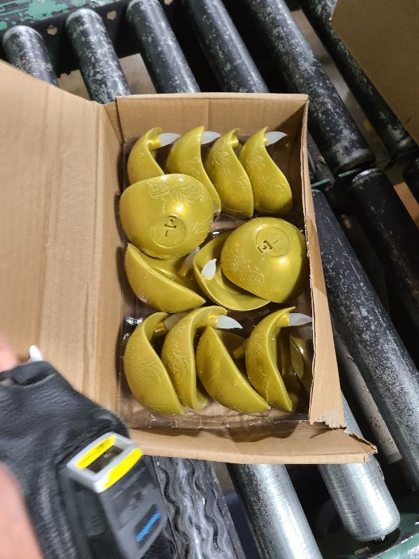 Photo 1 of 12 Pcs Diwali Diyas Lamp Decorations, Diwali Gold Peacock LED Water Sense Lights, Waterproof Flameless Tea Lights,Oil Lamps for Centerpieces Indian Temples Pooja Housewarming Return Gift