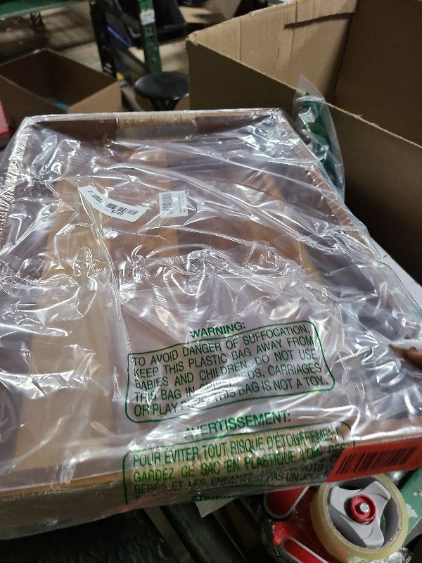 Photo 1 of 16.5 x 12 Inches Acacia Wood Serving Tray, Large Wooden Food Trays with Handles, Coffee Table Tray for Ottoman, Charcuterie, Parties, Eating, Snack, Decor, Outdoor Kitchen Counter Bandeja De Madera