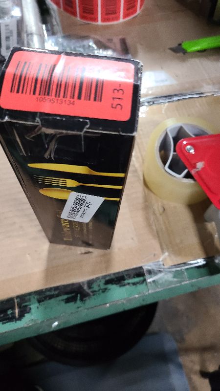 Photo 1 of 20-Piece Stainless Steel Silverware Set, Elegant Floral Engraved Cutlery Flatware Set for 4, Golden Tableware Utensil Sets Durable Include Fork Spoon Knife with Mirror Polish