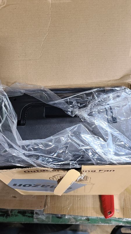 Photo 1 of 24000mAh Rechargeable Misting Fan with 8L Water Bucket, 3-Speed Outdoor Cooling Fan with LED Lights, 120°Oscillation for Camping, Backyard, Patio,Outdoor-Black