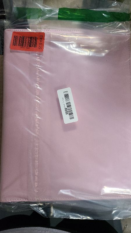 Photo 1 of MOWPOG Professional Padfolio Portfolio Binder, Faux Leather Interview Resume Folder, Letter Size A4 Legal Writing Pad Holder, Document Organizer for Business School Office Conference (Pink)