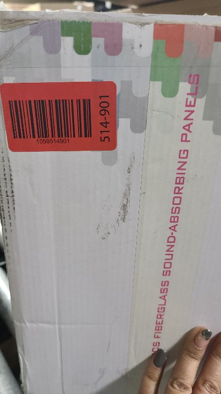 Photo 1 of 23.62" X 11.81" X 2" Fiberglass Wall Panel, 4 Pack Acoustic Panels, Acoustic Panels Sound Absorbing for Office, Studio, Home Theatre - Linen