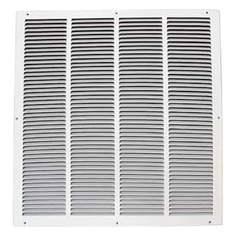 Photo 1 of 24x24 Duct Opening | Steel Return Air Grille by HOANK | Vent Cover Grill for Sidewall and Ceiling | White | HVAC Cold Air Intake Grille | Outer Dimensions: 25.75"W X 25.75"H