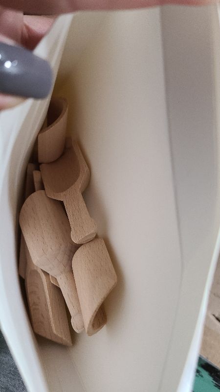 Photo 1 of 12 Pcs Mini Wooden Scoops for Canisters Mini Wood Coffee Spoon Small Bath Salt Washing Powder Scoops for Spices Tea Beans Sugar Scrubs Bath Salts Cooking 1.2 x 3.2 Inches