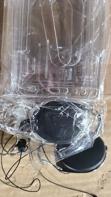 Photo 1 of 2 Set Badge Holder Retractable Clip Heavy Duty Reels with Clear Vertical ID Card Badge Holders Thumb Slots Hard Transparent PC Case for Work Office