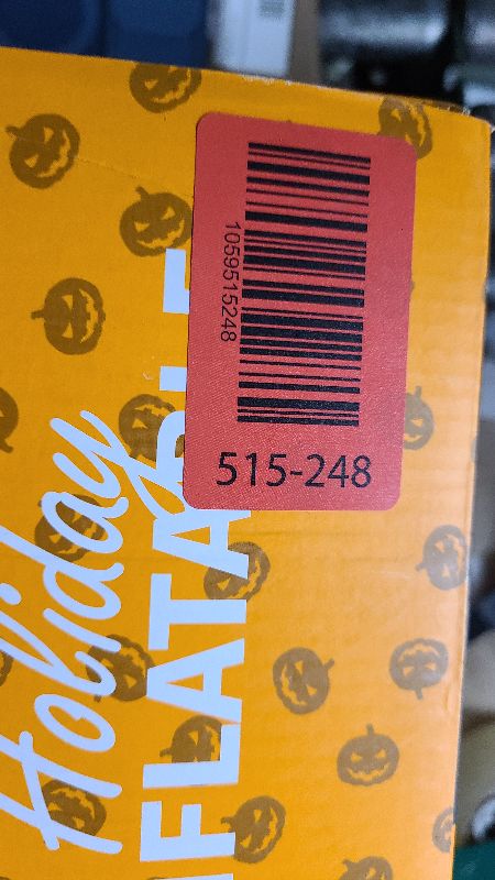 Photo 1 of 12FT Giant Halloween Inflatables Ghost with 3-Colored Flame Rotation LED Lights, Huge Spooky Halloween Decoration Outdoor Large Halloween Blow Up Yard Decorations Tall Blow-ups for Lawn Party (1PCS)