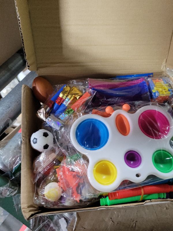 Photo 1 of 100 Pcs Party Favors for Kids, Fidget Toys Bulk, Birthday Gift Toys, Fidgets Stocking Stuffers, Treasure Box Birthday Party, Goodie Bag Stuffers, Carnival Prizes, Pinata Filler Stuffers