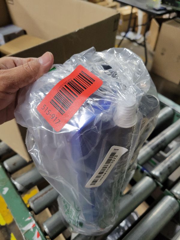 Photo 1 of 16 Inch Push Broom Outdoor 2 in 1 with Rubber Squeegee and Stiff Bristle Deck Brush 58" Long Handle for Deck Patio Garage Warehouse Driveway Concrete Floor Cleaning Scrubbing(Blue)