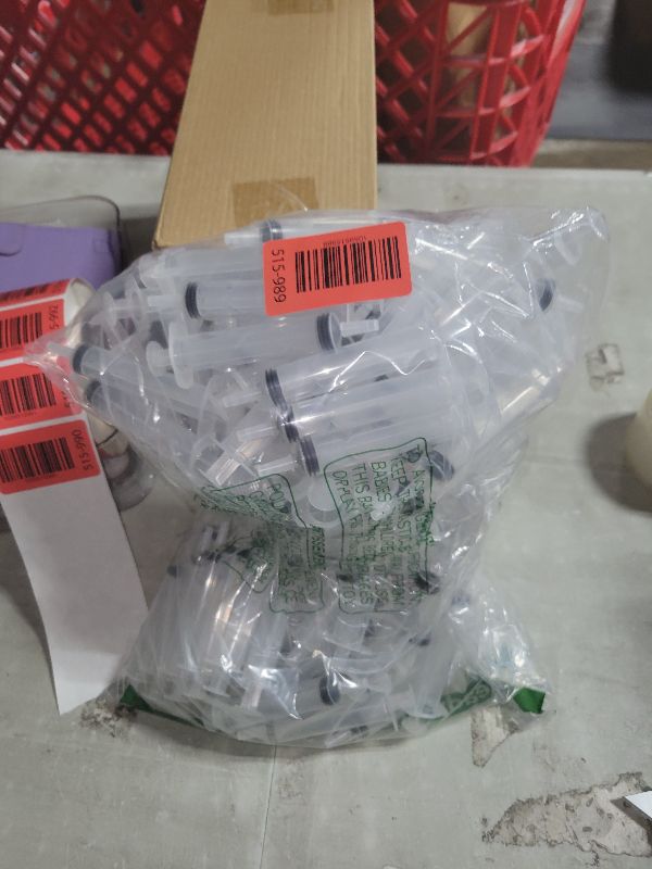 Photo 1 of 120 Pack Plastic Syringes with Tip Cap, 10ML Liquid Syringe BPA-Free Suringes, Clear Plastic Syringes for Halloween, Thanksgiving