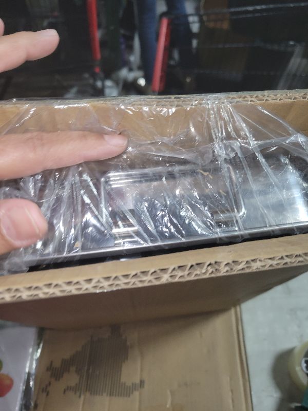 Photo 1 of 2 Pcs 13.7"15" Stainless Steel Roasting Pans with Handles, Baking Pan for Oven with 2 Pcs Flat Racks, Heavy Duty, Dishwasher Safe Rectangular Lasagna Pan with Handles for Turkey Chicken, Silver