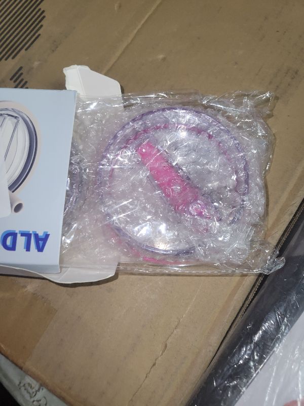 Photo 1 of 2 Pack 40 oz Flip Straw Leak Proof Lid for Stanley H2.0 Quencher, Stanley Lid Replacement 40 oz for Stanley Cup Accessories ProTour, No Spill Proof Straw Cover for Stanley Accessories (Cream&Rose Red)