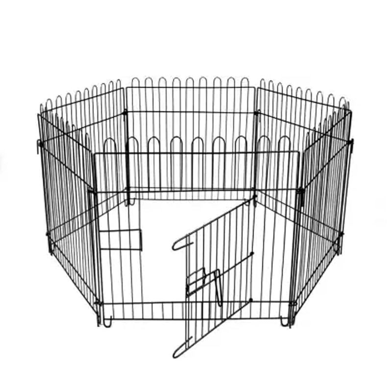 Photo 1 of  Jainsons Pet Products Foldable Metal Pet Exercise and Playpen with Door Fence for Pups and Dogs (Panel-30x30 Inch, 6-Panels (30 Inch))
