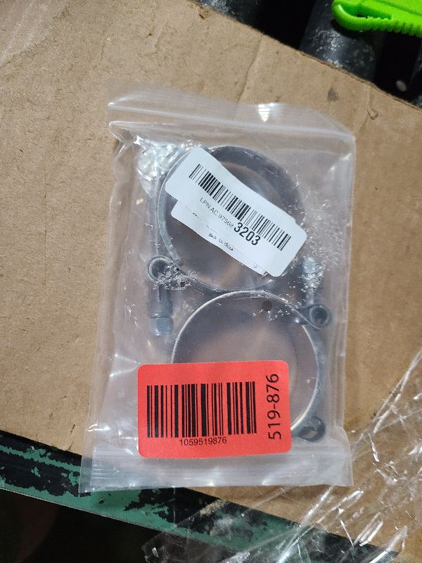 Photo 1 of 2 Pack 1.75 inch T-Bolt Hose Clamps, Stainless Steel_304 Working Range 51mm-59mm for 1.75" Hose ID, Turbo Intake Intercooler Clamp for Automotive