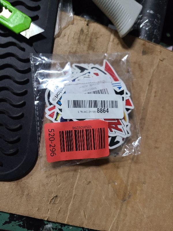 Photo 1 of 100Pcs Car & Moto Modified Brand Logo Series Sticker Pack Vinyl Stickers for Laptop,Car,Moto,Skateboard,Bike,Luggage Graffiti Decal for Friends,Children,Adults-Waterproof