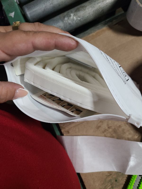 Photo 1 of 118” Wedge-Shape Foam Window Weather Stripping Door Seal Strip,Soundproofing Frame Winter Insulation Tape for Exterior Front Door,Noise Cancelling Window Inserts,Door Gap Filler Light Blocker,White