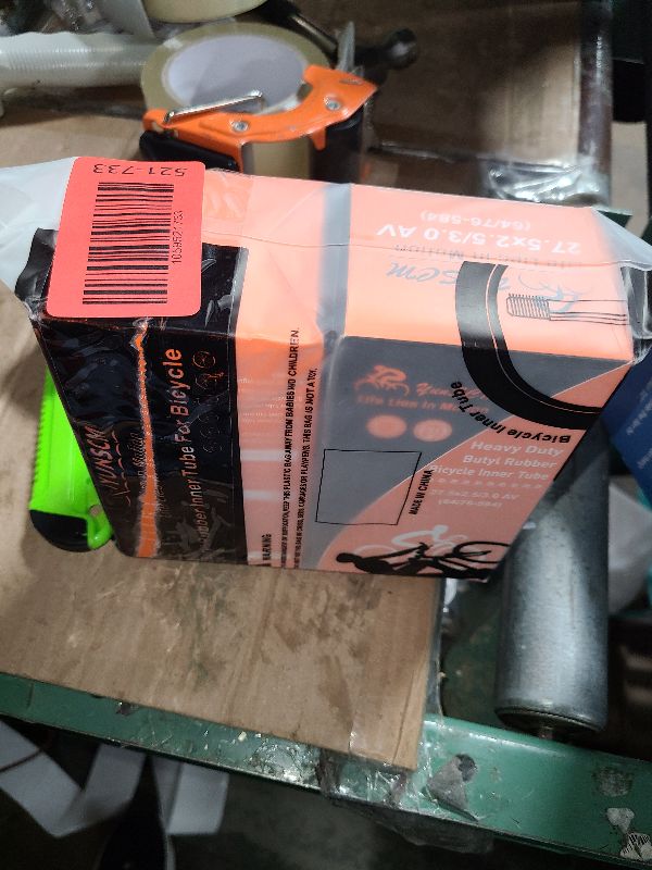 Photo 1 of 2 PCS 27.5" Heavy Duty Fat Tire Tubes 27.5 X 2.50/3.0 AV32MM Schrader Valve 64/76-584 Inner Tubes 27.5" Bicycle Tubes Compatible with 27.5x2.5 27.5x2.60 27.5x2.80 27.5x3.0 Bike Tire Tubes