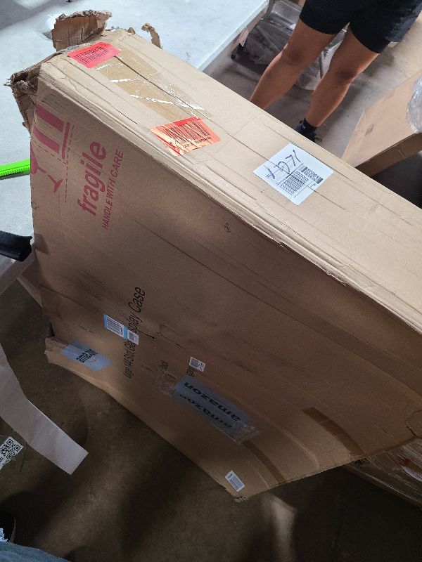 Photo 1 of 144 Shot Glass Display Case - Large Wall-Mounted Shadow Box with UV Protection, Perfect for Home Decor | Wall-Mounted Cabinet Curio Shadow Box for Action Figures Small Figurines Rack Lockable Door