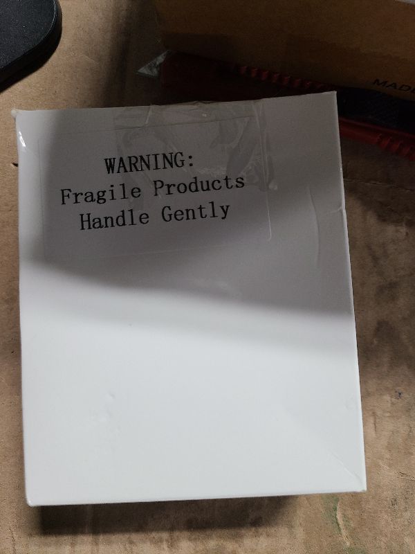 Photo 1 of 2 Pieces Cube Crystal Lamp Finial Clear Square Lamp Finial Cap Knob Top Knob with Chromed Base for Shade Decoration, 1-4/5 Inches Tall(Clear, Gold)