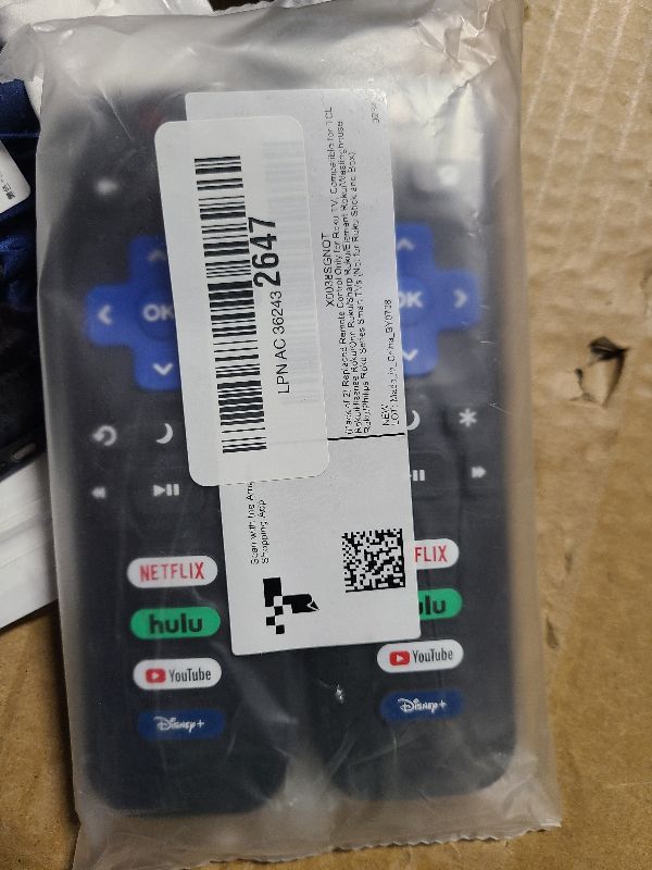 Photo 1 of (Pack of 2) Replacement Remote Control Only for Roku TV, Compatible for TCL Roku/Hisense Roku/Onn Roku/Sharp Roku/Element Roku/Westinghouse Roku/Philips Roku Smart TVs (Not for Roku Stick and Box)