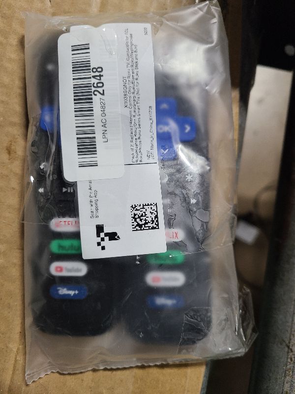 Photo 1 of (Pack of 2) Replacement Remote Control Only for Roku TV, Compatible for TCL Roku/Hisense Roku/Onn Roku/Sharp Roku/Element Roku/Westinghouse Roku/Philips Roku Smart TVs (Not for Roku Stick and Box)