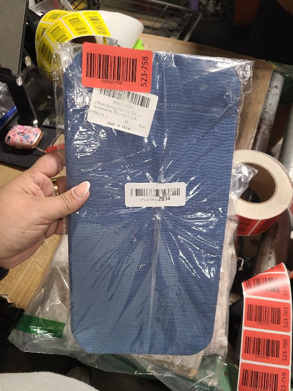 Photo 1 of 2 Pack Sewing Machine Mat Sewing Machine Foot Pedal Non Slip Pad Muffling Mat Easy to Clean, Soft and Thick, Quilting Supplies Accessories, Blue and Purple