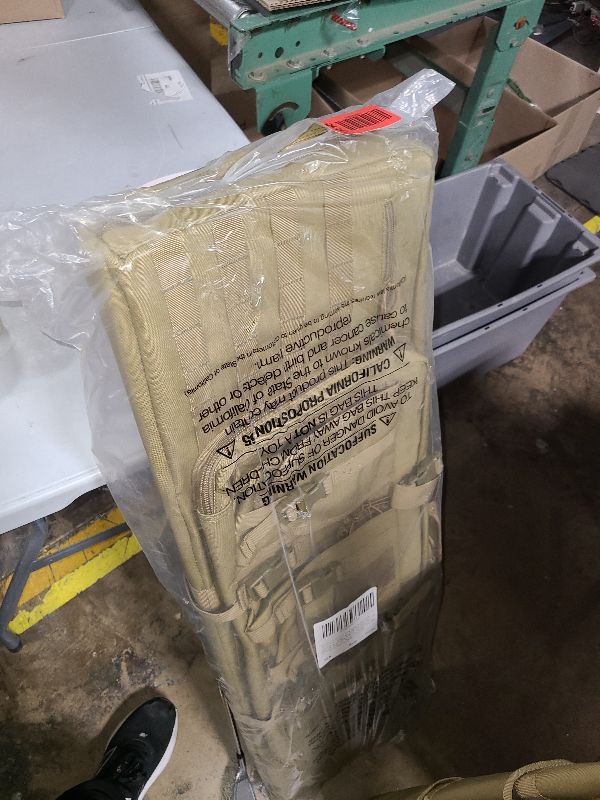 Photo 1 of Bag, Tactical Double Long Gun Bag, Soft Rifle Case with Lockable Zipper, Portable Handle & Shoulder Strap, 3 Large Storage Pockets Rifle Case for Two 40" Rifles & 2 Pistols