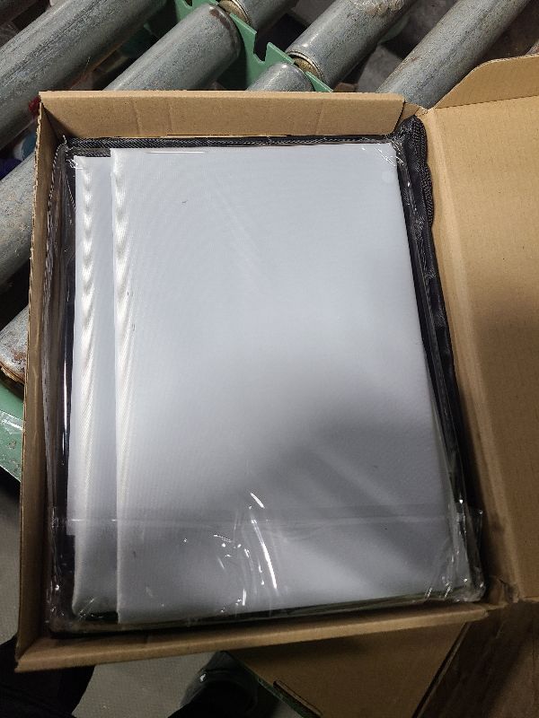 Photo 1 of 100% Blackout Curtains for Bedroom,Magnetic Blackout Blind Window Shades Black Out Window Cover for Living Room,Cut to Any Size/Shape (White,118"x57")