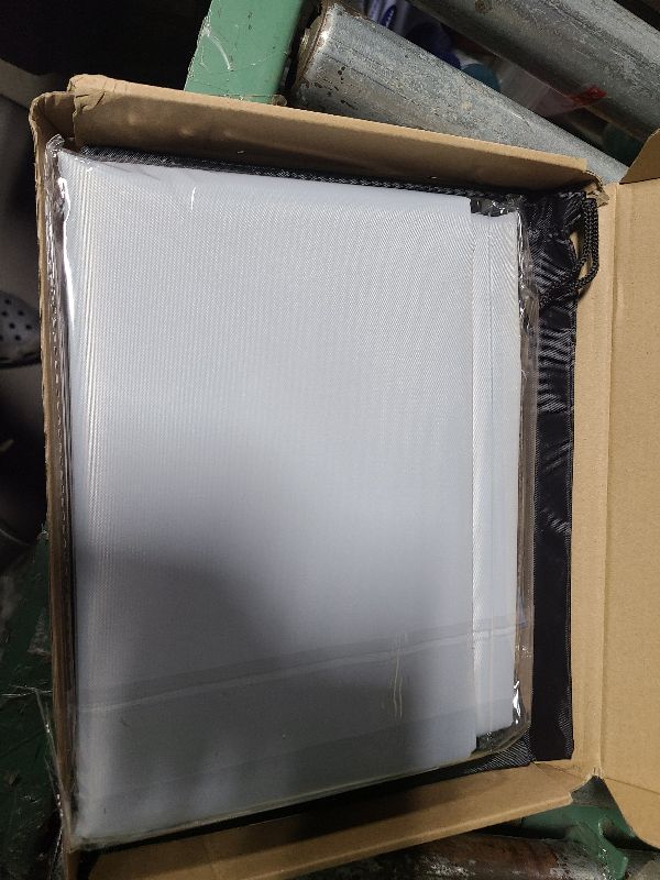 Photo 1 of 100% Blackout Curtains for Bedroom,Magnetic Blackout Blind Window Shades Black Out Window Cover for Living Room,Cut to Any Size/Shape (White,118"x57")