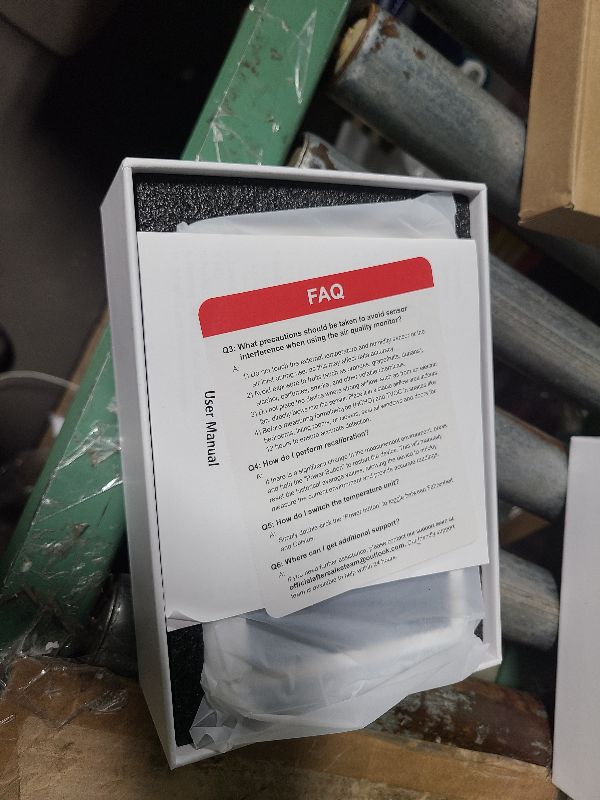 Photo 1 of 16 in 1 Air Quality Monitor Indoor 7" Display 9 AQI+7 AQI Alerts Air Quality Meter for CO2, TVOC, PM2.5 PM1.0 PM10, HCHO, Temperature Humidity AQI & Time, Air Detector Air Quality Tester for Home