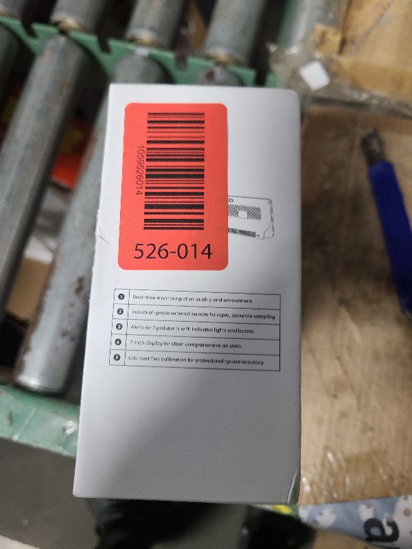 Photo 1 of 16 in 1 Air Quality Monitor Indoor 7" Display 9 AQI+7 AQI Alerts Air Quality Meter for CO2, TVOC, PM2.5 PM1.0 PM10, HCHO, Temperature Humidity AQI & Time, Air Detector Air Quality Tester for Home