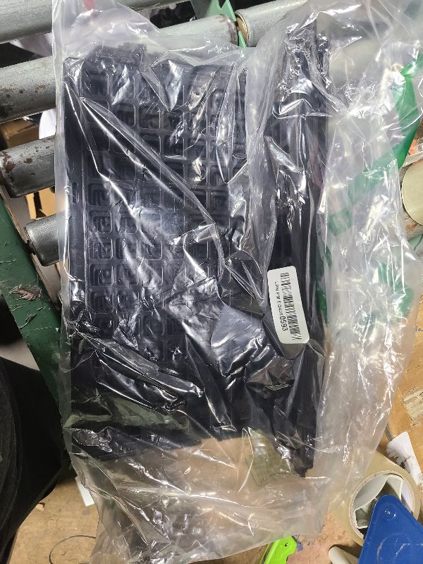 Photo 1 of 12 Pcs Under Couch Blocker for Bed Adjustable Furniture Plastic Under Bed Blocker with 30 Ties Black Couch Barriers for Dogs Pets Cats (Style 1)