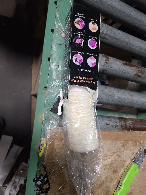 Photo 1 of 100 Count Fanativita K Cup Coffee Filters Disposable for Keurig Single Cup, Compatible with All Reusable K Cups (White)