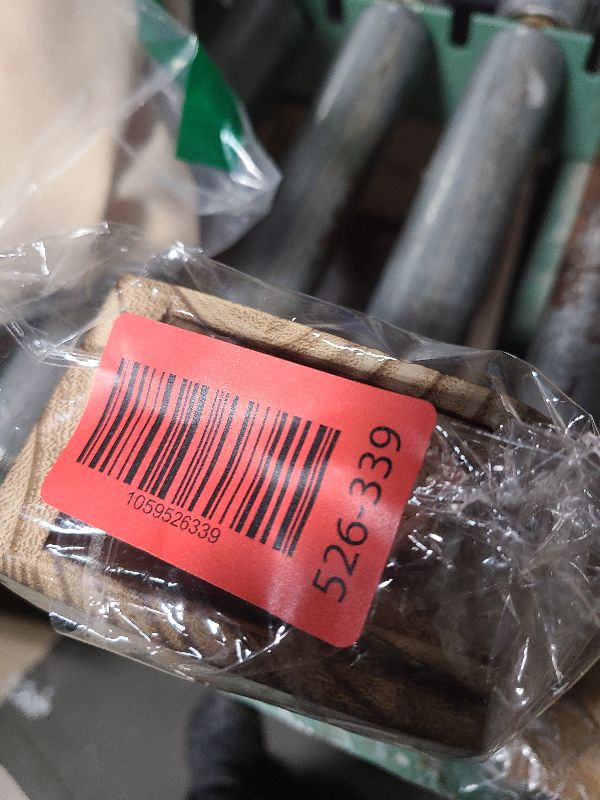 Photo 1 of 2 Pcs Napkin Holder for Table, Wood Farmhouse Napkin Holder Standing Napkin Dispenser for Kitchen Dining Room Restaurant Hotel Cafe Bar, Rustic Kitchen Room Table Decor(5.5"x 2.5"x 4") - Brown