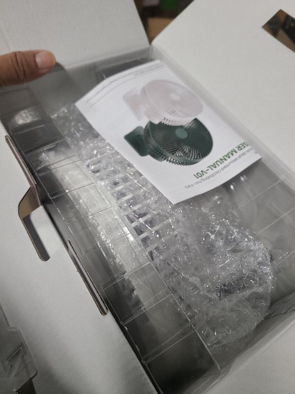 Photo 1 of 10-Inch Wall Mount Oscillating Fan with Remote and Timer, Small Bedroom RV Fan with 4-Speed, Quiet Operation,90°Oscillation, Adjustable Tilt,5.92 ft Wire, for Cooling Bathroom Home Garage