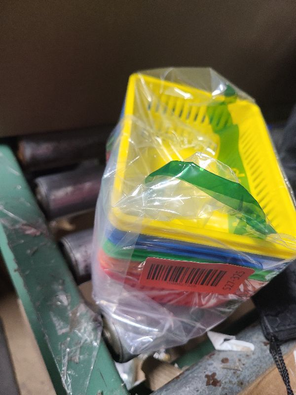 Photo 1 of 10 Pack Mini Storage Baskets Bins, Plastic Organizer Basket, Colorful Shelf and Desk Make-up Storage Crate Organizing Containers, Ideal for Home Classroom Office Organization. 6.1"L x 4.5"W x 2.4"H