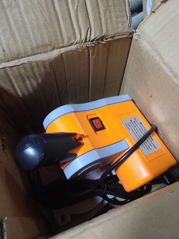 Photo 1 of **MSRP 57.99** Benchtop Cut-Off Saw Miniature Compound-Cutting, Mini Miter Chop Saw for Metal Wood Plastic Crafts Making Carbon Arrow Shafts Cutting, Max 45° Adjustable Small Electric Table Tool