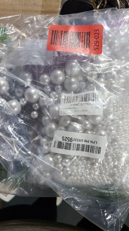 Photo 1 of 2000PCS Pearls for Crafting, White No Hole Beads for Centerpieces Vases, Assorted Sizes Bulk Fake Pearls Beads for Vase Filler, Candles Centerpiece, DIY Crafts, Jewelry Making (4/6/8/10/14/20mm)